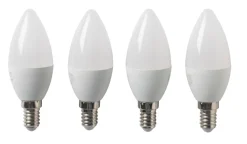 LED-pære kerte E14 4,9 W 4-pk.
