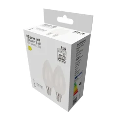 LED-pære kerte 3,6 W E14 2-pk.