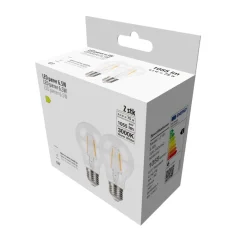 LED-pære standard 6,5 W E27 2-pk.