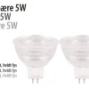 LED-spotpære 5 W GU5,3 2-pk.