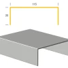 Limtræsprofil aluminium 115 x 1000 mm