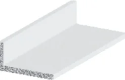 Listeprofil aluminium hvid 10 x 15 x 1000 mm