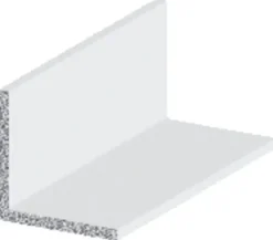 Listeprofil aluminium hvid 25 x 25 x 1000 mm