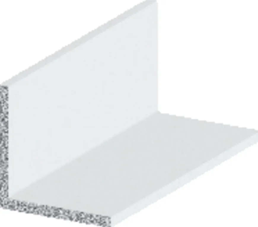 Listeprofil aluminium hvid 25 x 25 x 1000 mm