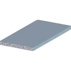 Listeprofil flad alu 2 x 25 x 2000 mm