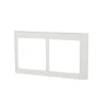 LK FUGA® designramme Soft 63 2×1 modul vandret hvid