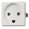 LK FUGA® stikkontakt m/jord uden afbryder hvid