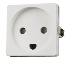 LK FUGA® stikkontakt m/jord uden afbryder hvid