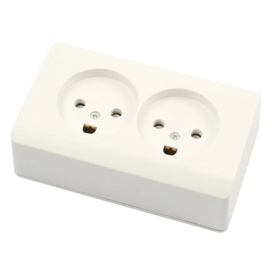 LK Opus® 66 stikkontakt med jord 2 udtag
