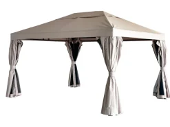 Luksus pavillon 3 x 4 m beige og sort