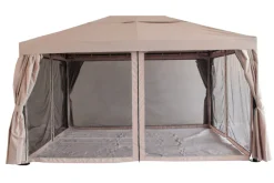 Luksus pavillon 3 x 4 m beige og sort