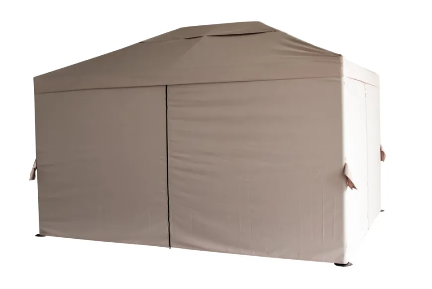 Luksus pavillon 3 x 4 m beige og sort