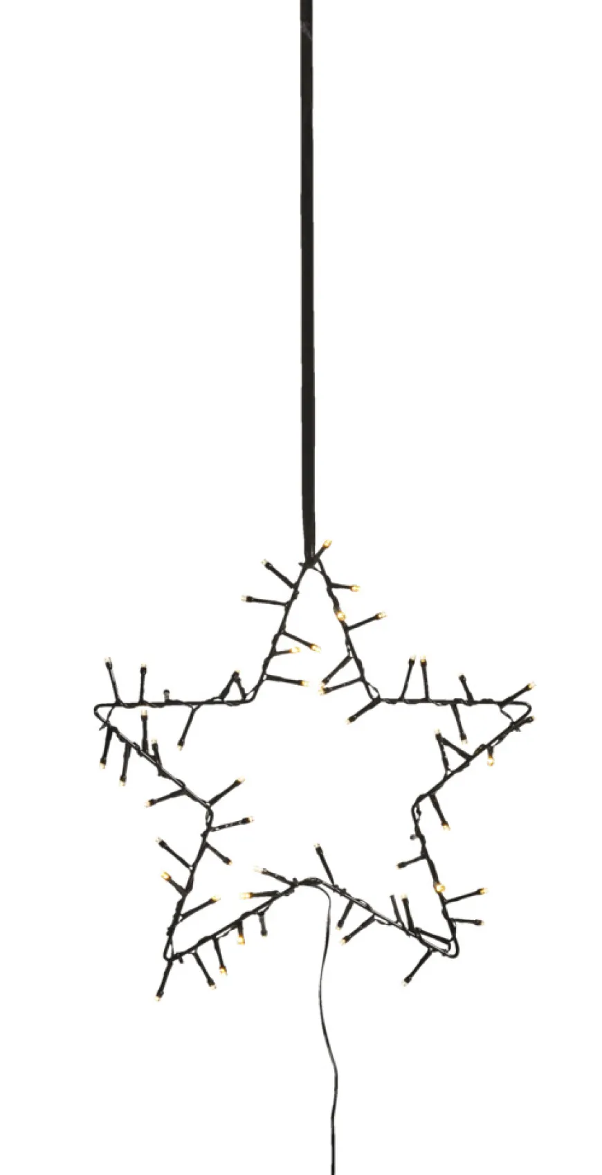 Lysstjerne spyd/ophæng 30 cm
