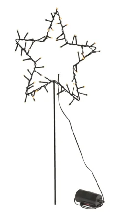 Lysstjerne spyd/ophæng 30 cm