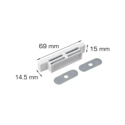 Magnetlås 69 x 15 mm 2 stk.