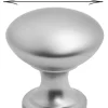 Møbelknop mat krom Ø27,5 mm