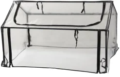 Minidrivhus 120 x 80 cm stål m/plastdug - Garden®