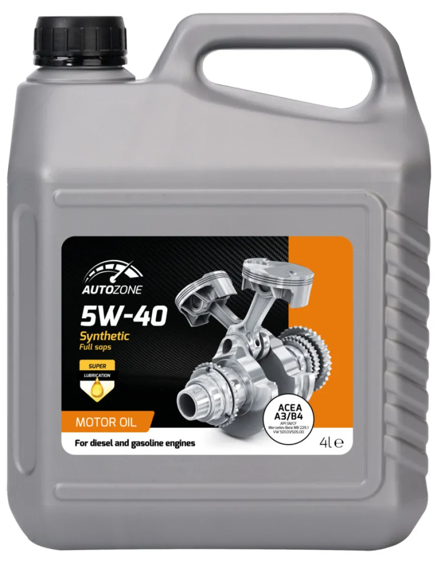 Motorolie fuldsyntetisk 5W-40 4 liter - AutoZone®