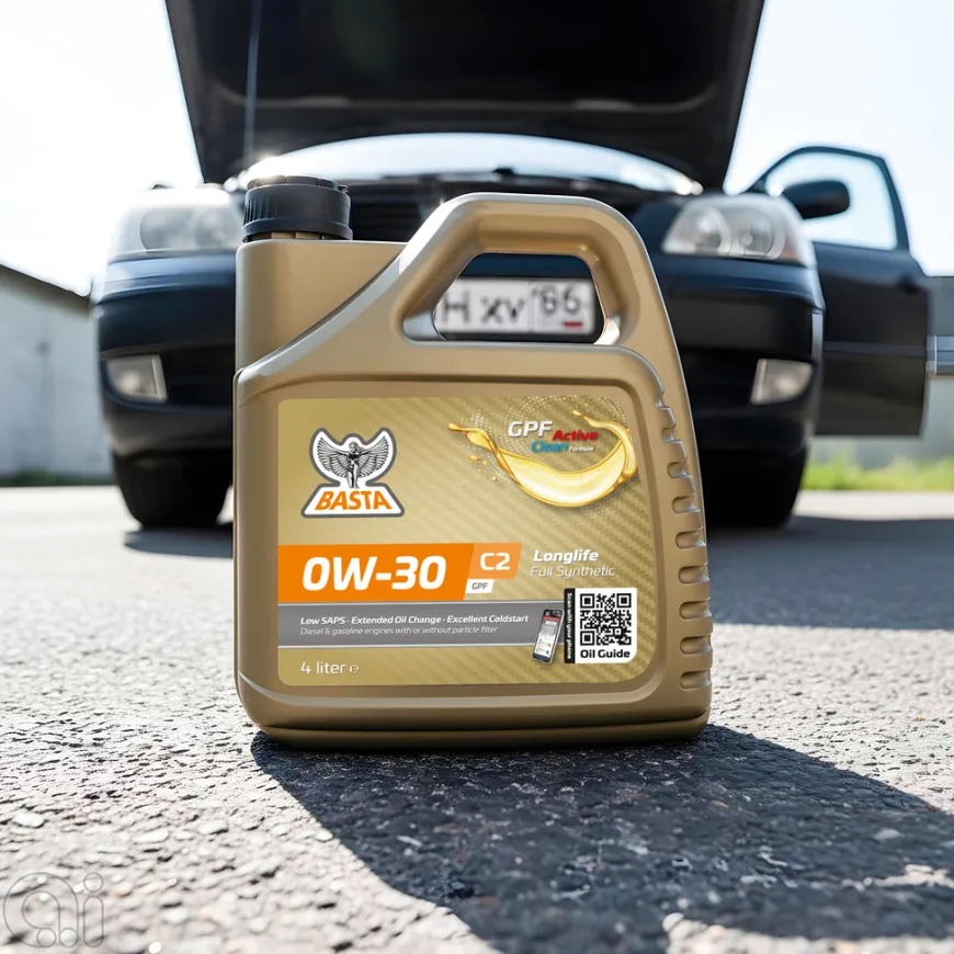 Motorolie 0W-30 C2 fuldsyntetisk - 4 liter