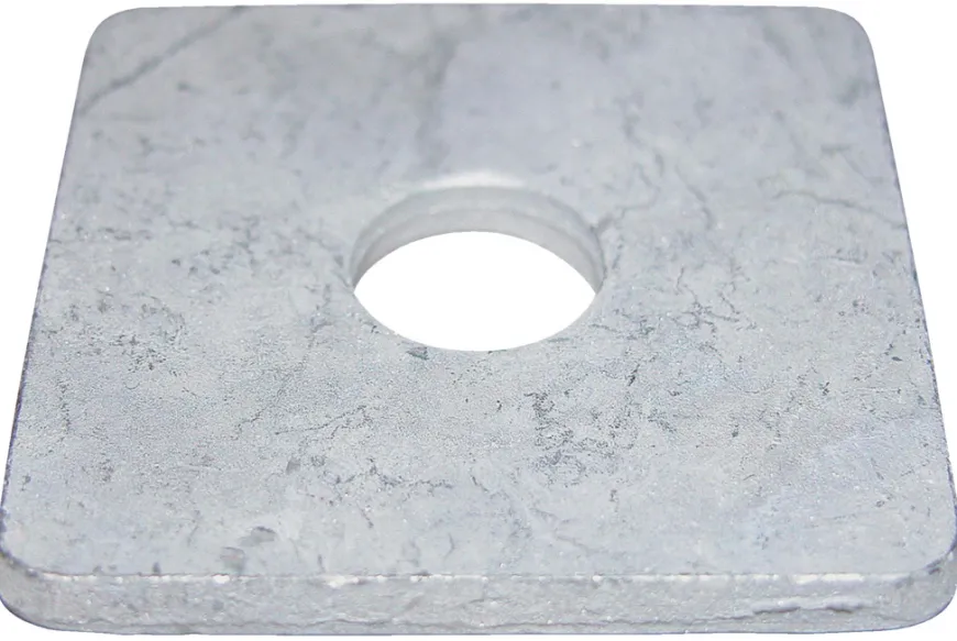 NKT Fasteners skive firkantet M8 25 x 25 mm 6 stk.