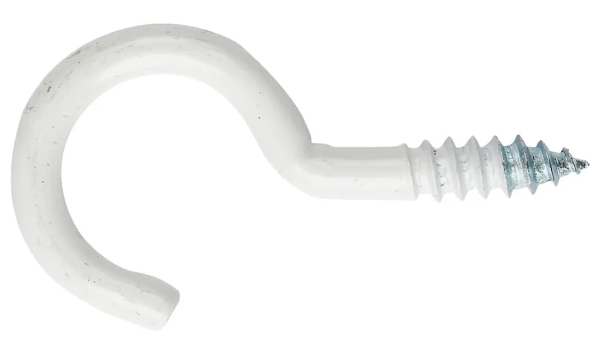 NKT Fasteners skruekrog hvid 4,5 x 50 mm 2 stk.
