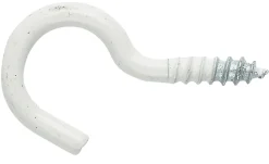 NKT Fasteners skruekrog 3,0 x 40 mm hvid 6 stk.
