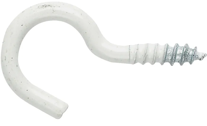 NKT Fasteners skruekrog 3,0 x 40 mm hvid 6 stk.
