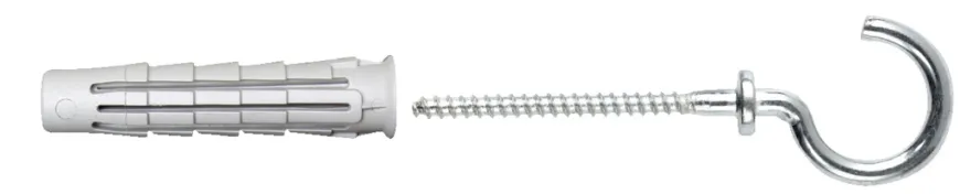 NKT Fasteners T6 universaldyvel m/krog 6 x 30 mm 4 stk.