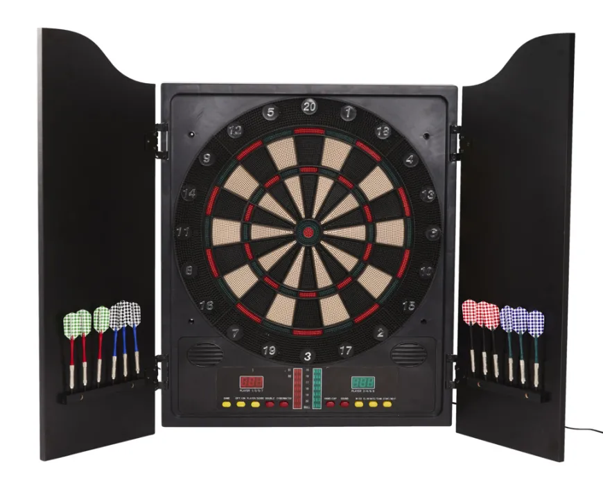 Nordic Games elektronisk dartskive i dartskab sort