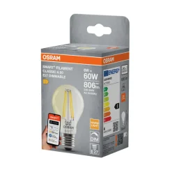 Osram SMART+ filament pære standard hvid E27 6 W