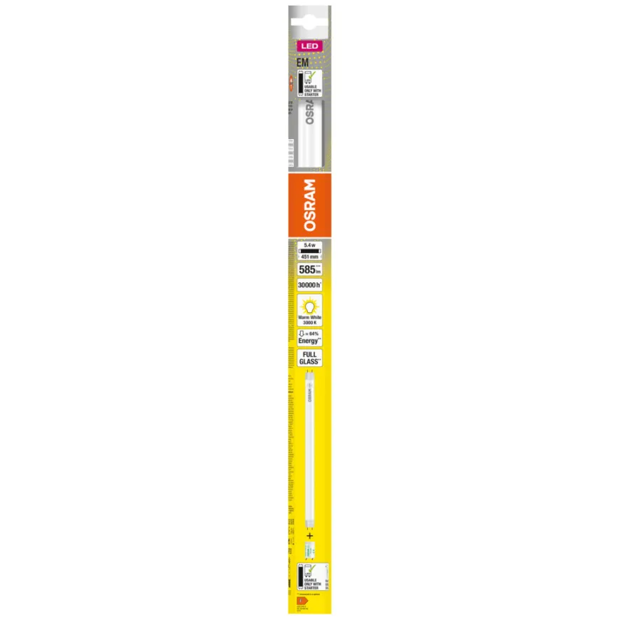 Osram SubstiTUBE T8 EM lysstofrør G13 451 mm 5,4 W