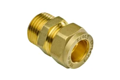 Overgangsnippel til kobberrør/PEX 1/2" x 15 mm