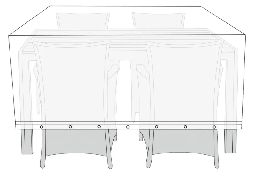 Overtræk til havemøbelsæt L170 x B130 x H85 cm - Sunlife®