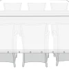 Overtræk til havemøbelsæt L220 x B130 x H85 cm - Sunlife®