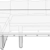 Overtræk til loungemøbelsæt L300 x B145 x H100 cm - Sunlife®