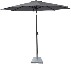 Parasol Arizona grå m/krank og tilt Ø300 cm - Sunlife®