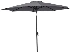 Parasol Arizona grå m/krank og tilt Ø300 cm - Sunlife®