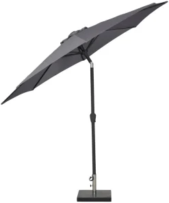 Parasol Arizona grå m/krank og tilt Ø300 cm - Sunlife®