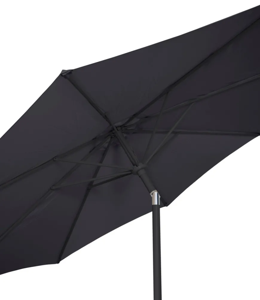 Parasol Arizona sort m/krank & tilt Ø300 cm - Sunlife®