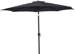 Parasol Arizona sort m/krank & tilt Ø300 cm - Sunlife®