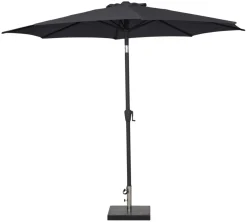 Parasol Arizona sort m/krank & tilt Ø300 cm - Sunlife®
