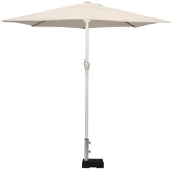 Parasolfod halvrund B45 x D28 x H8/30 cm sort