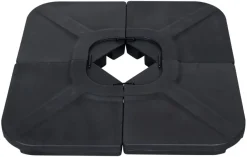 Parasolfod Indiana sort plast - Sunlife®