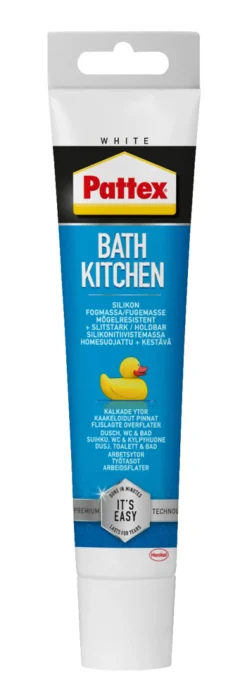 Pattex Silikonefuge bad & køkken hvid 50 ml