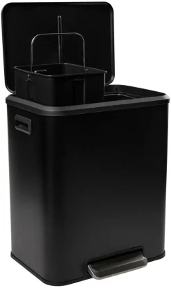 Pedalspand m/soft close 2 x 15 liter - G. Funder