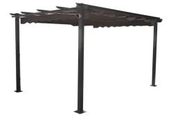 Pergola antracitgrå 300 x 300 x 220 cm
