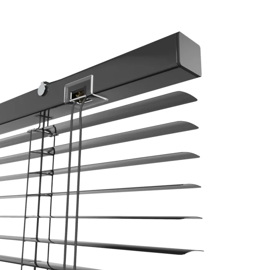 Persienne aluminium sort 80 x 130 cm