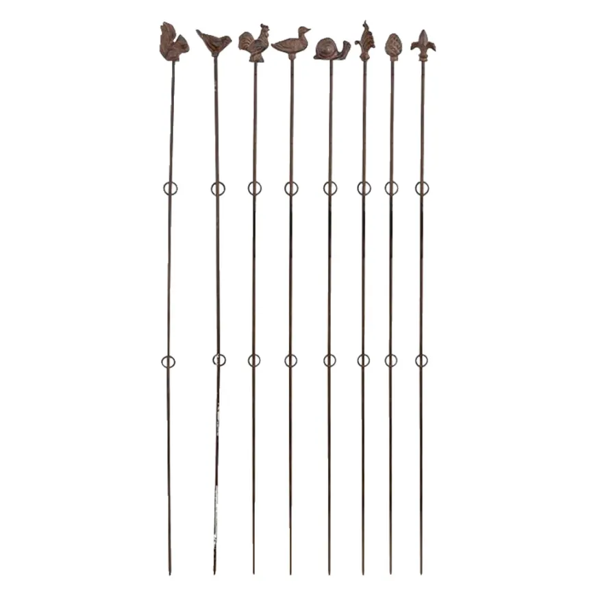 Plantestøtte lige m/figur 125 cm
