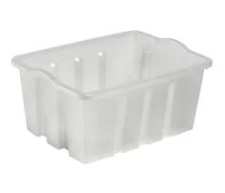 Plast1 klodskasse klar/grå - StackBox 13