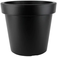 Plastkrukke sort Ø40 x H35,9 cm
